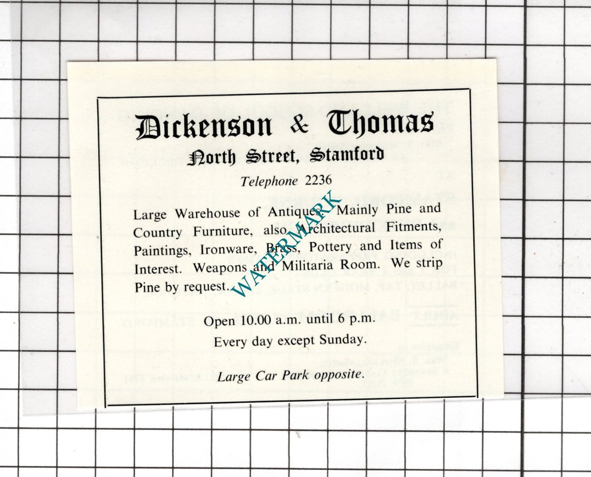 Welland School Of Dancing Mitchell-Smith / Dickenson & Thomas  1974 SMALL Advert