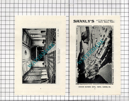 Shanly's Amusement Pavilion Tenby Wales 2-Part ADVERT  -  1936 Clipping