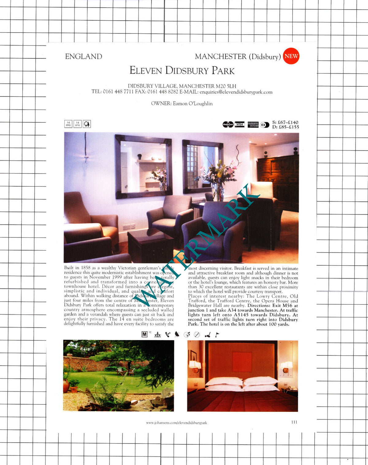 Eleven Didsbury Park Manchester / Oxenways Membury Devon -2001 Cutting