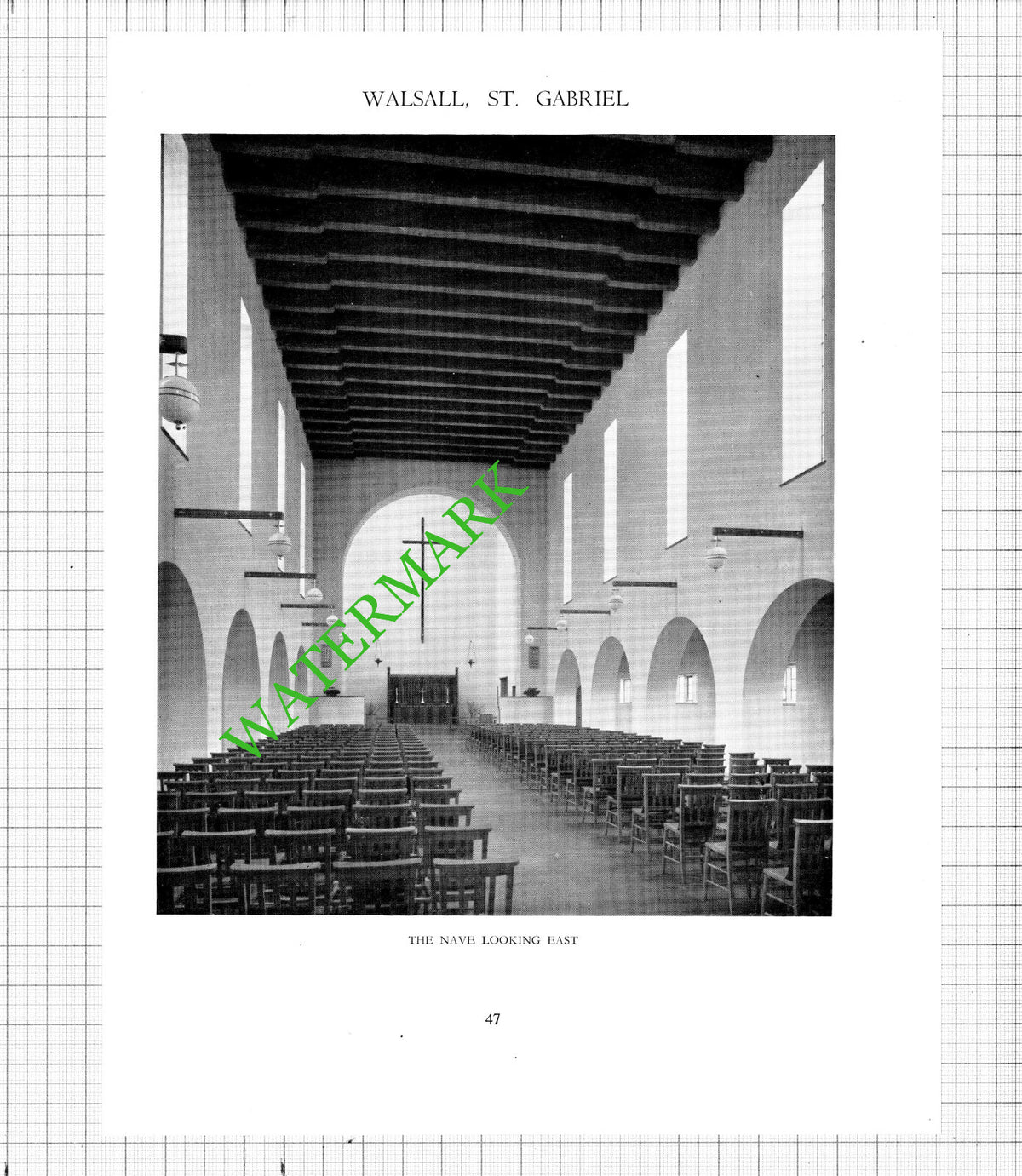 St Gabriel's Church Walsall Lavender & Twentyman   - c.1947 Article