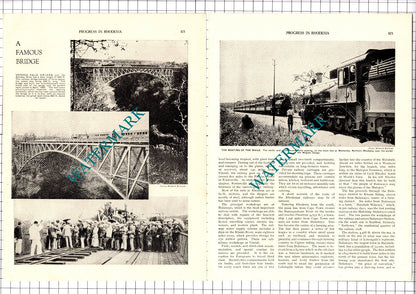 Rhodesia Railways - 1930s Article / Print