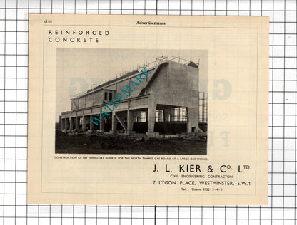 J L Kier & Co Ltd London / Glenboig Union Fireclay Co Glasgow - 1951 Advert