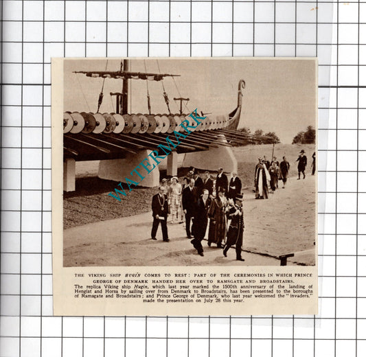 The Viking Ship Hugin Margate Kent - 1950 Small Cutting