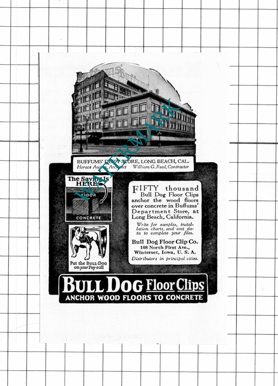 Buffums Department Store Long Beach California Small Advert  - 1926 Clipping