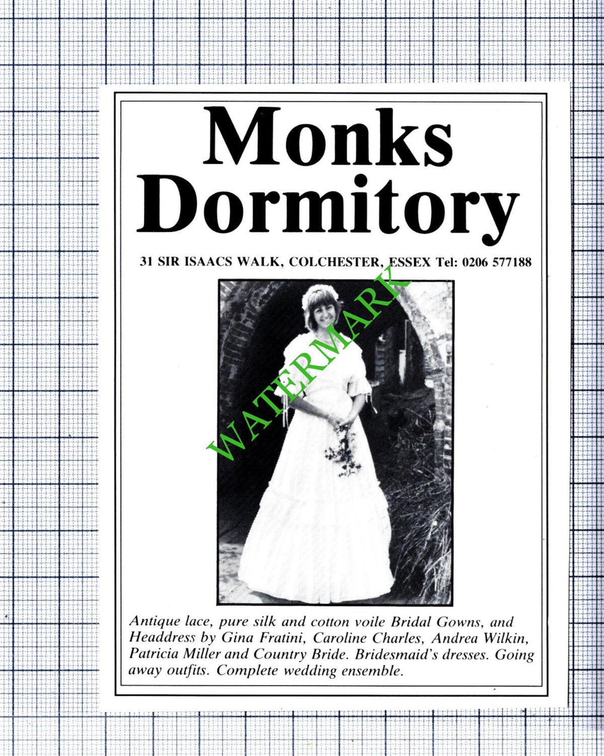 Monks Dormitory Colchester Essex Small Advert - 1986 Cutting