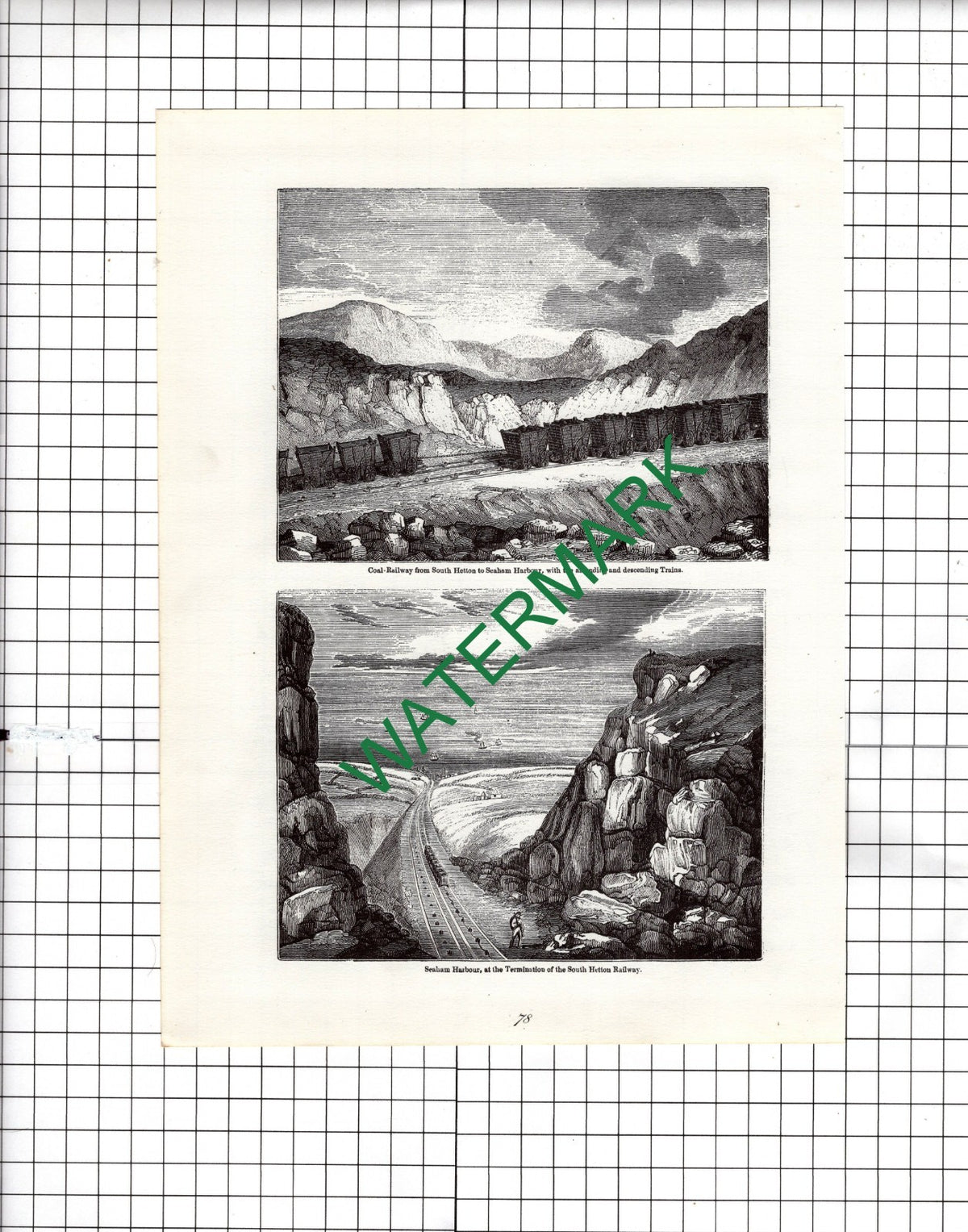 Seaham County Durham South Hetton Railway -1969 Clipping / Print