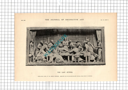 Mr George Tinworth Walsham-Le-Willows Church Suffolk - 1887 Two Pages