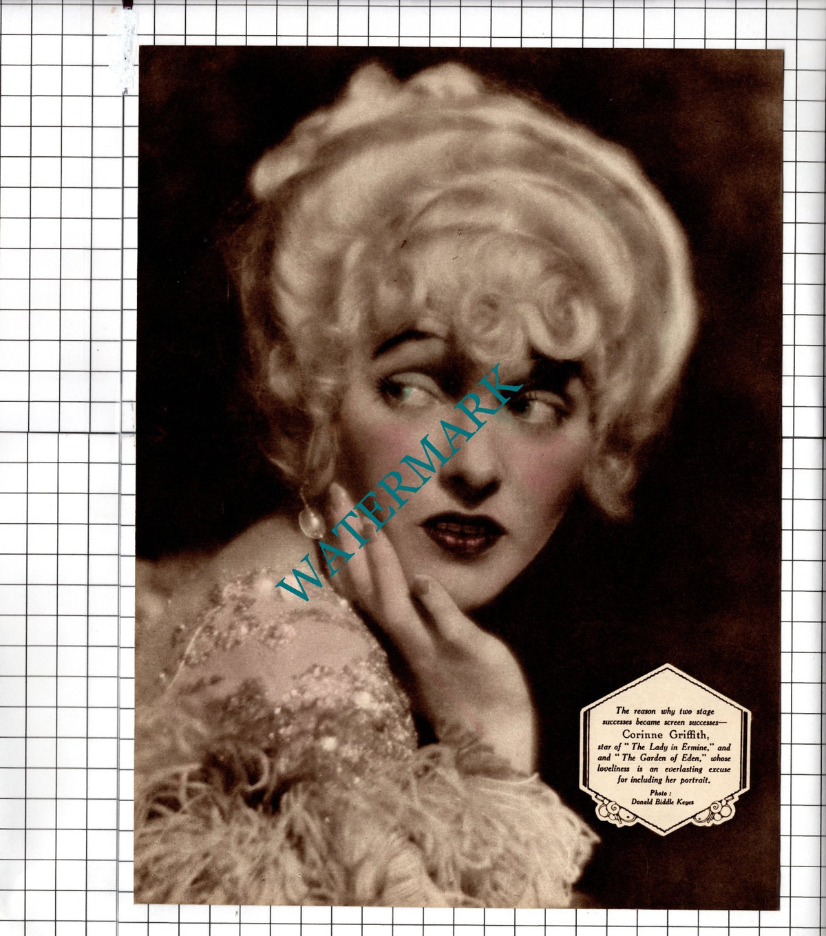 Billie Dove Actress / Corinne Griffith Actress - 1929 Clipping