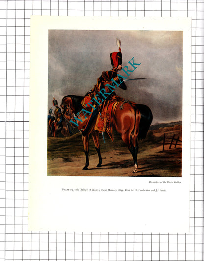 16th Queen's Lancers / 10th Prince Of Wales's Own Hussars  - 1957 Clipping
