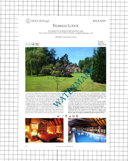 Santo's Higham Farm Higham Derbyshire / Felbrigg Lodge Aylmerton  -2001 Cutting