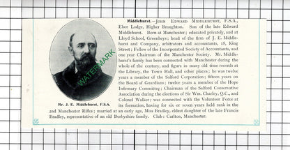 John Edward Middlehurst Ebor Lodge / Herbert Kidson Southport - c.1905 Clipping