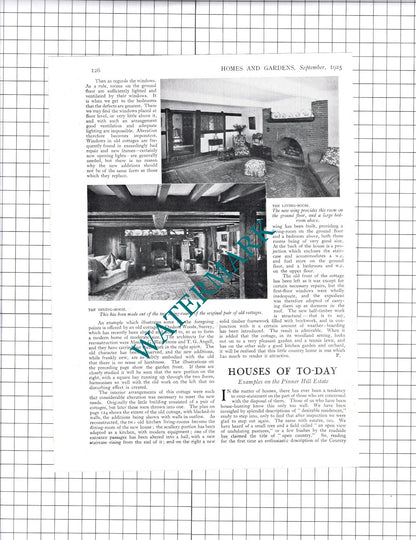 The Old Cottage  Oxshott Woods Blair Imrie Angell  - 1925 Article