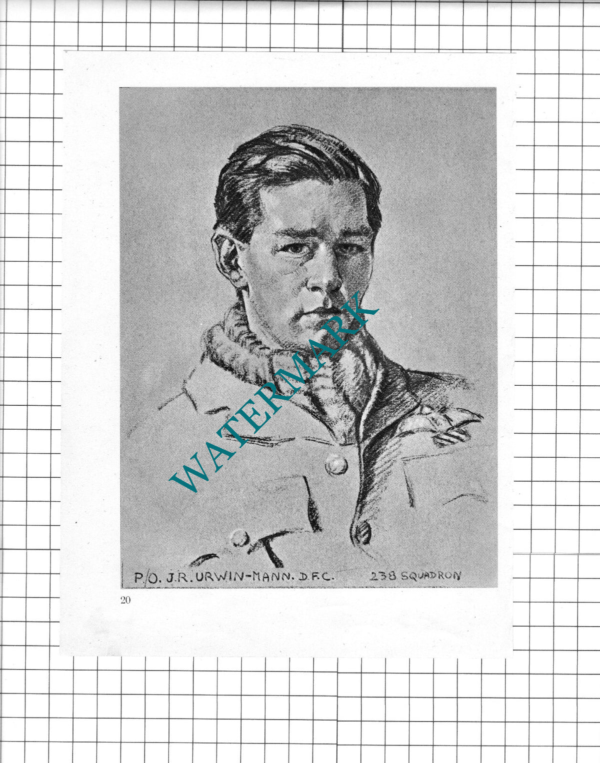 P/O J R Urwin-Mann  / Flt Lt P H Hugo  WW2 Pilot - 1942 Book Print