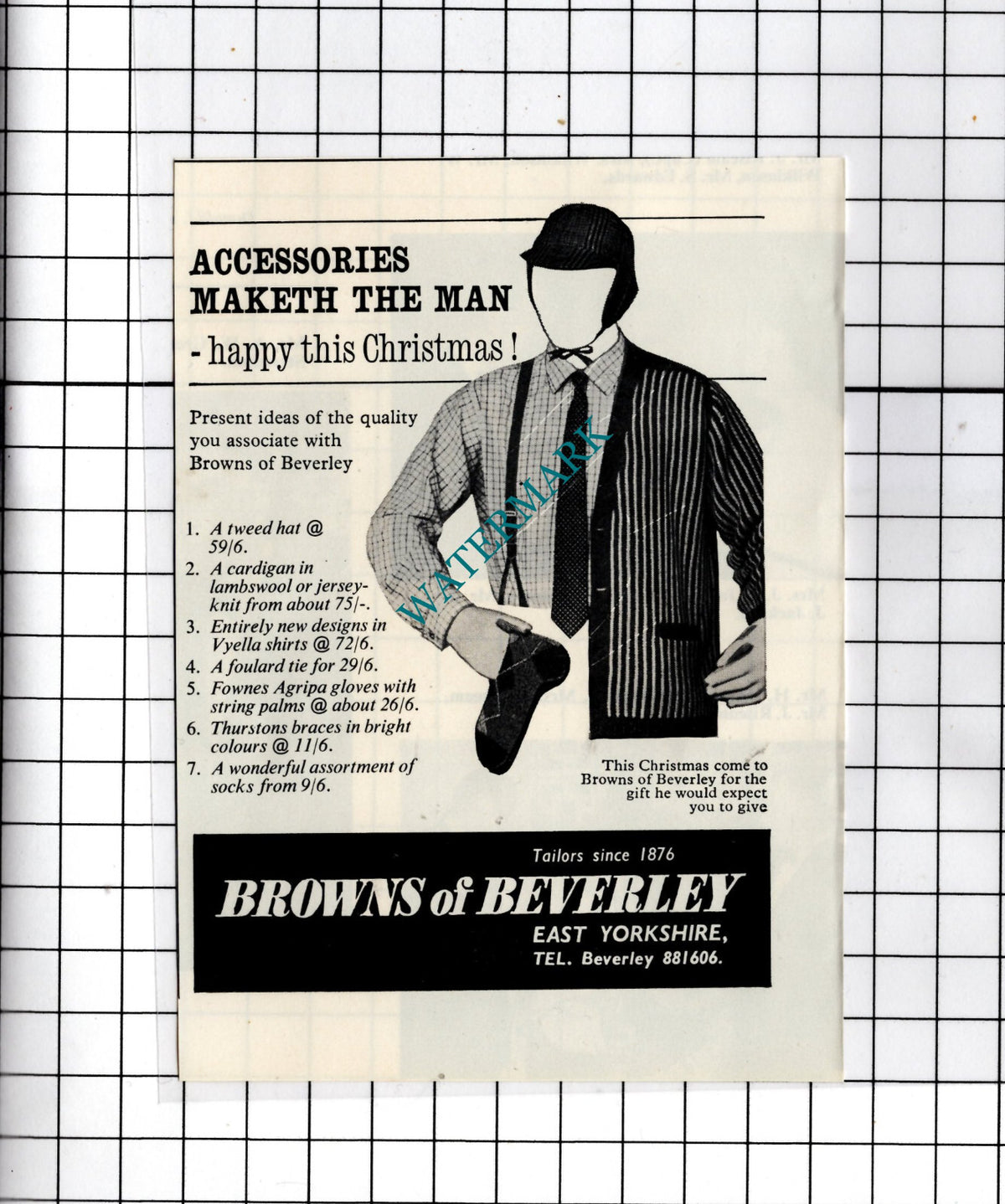 Browns Of Beverley Yorkshire Advert - 1967 Small Cutting
