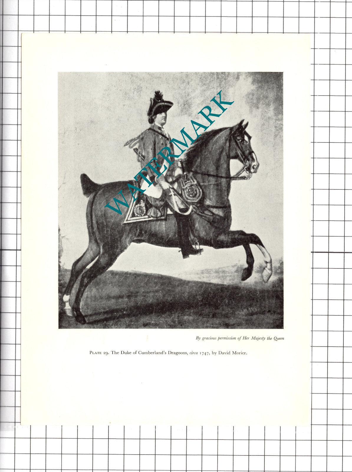 The Duke Of Cumberland's Dragoons David Morier - 1957 Clipping