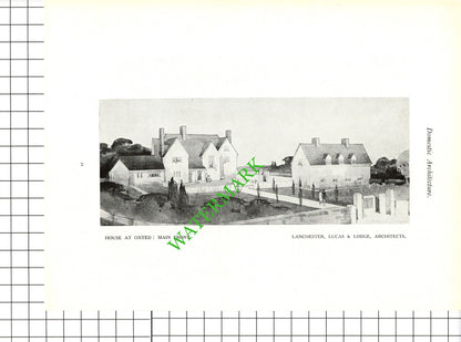 Mrs Thornton Oxted Lanchester Lucas and Lodge Architect -  c.1920s Book Prints