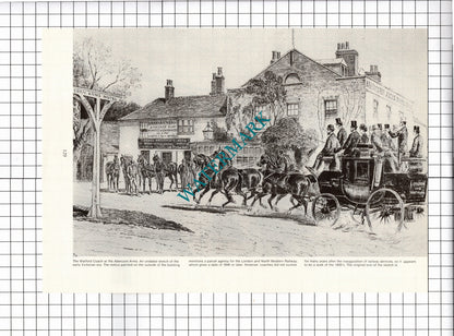 The Chandos Arms Stanmore Middlesex  / Abercorn Arms - 1980s Clipping / Print