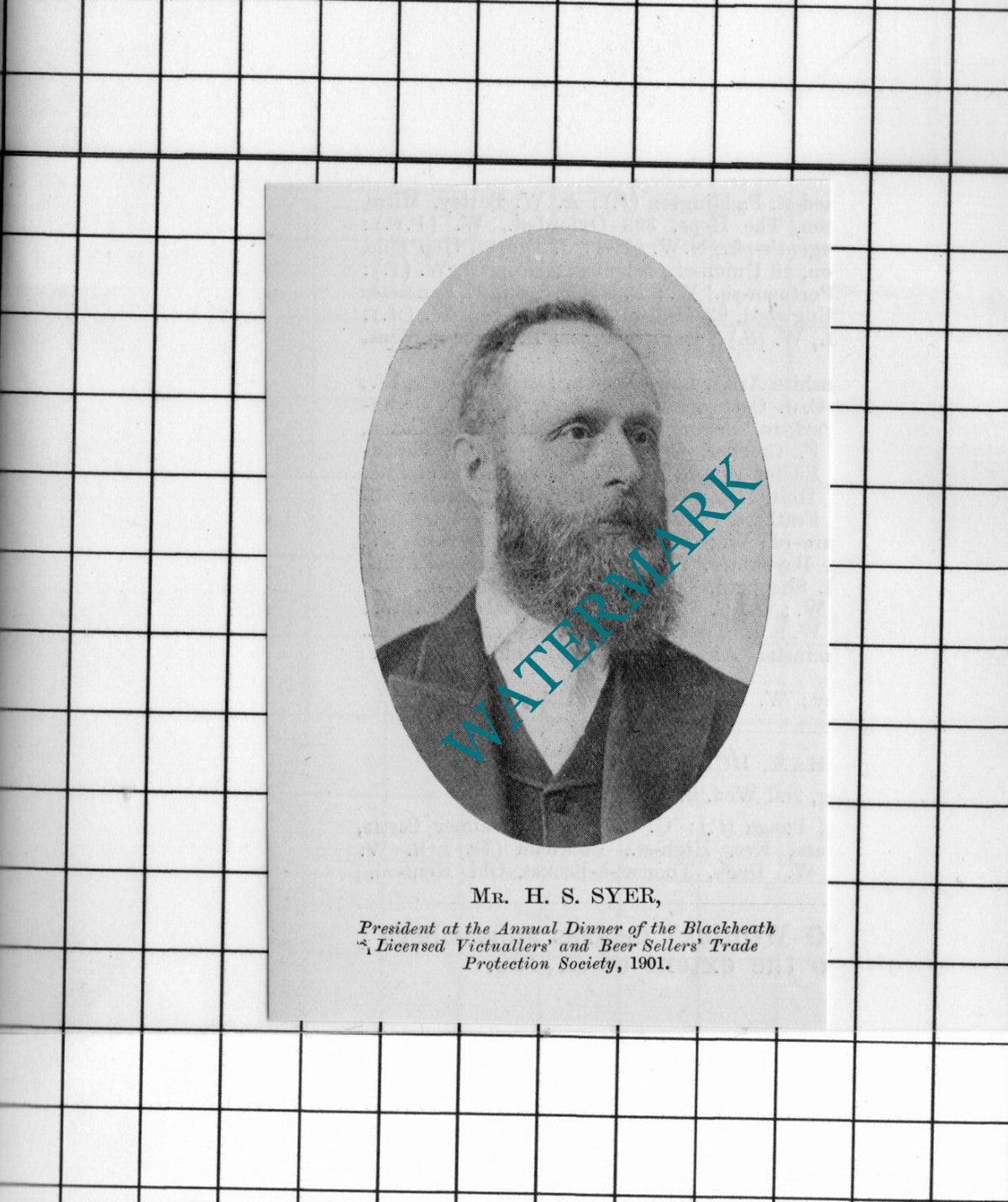 Mr H S Syer - 1902 Small Cutting