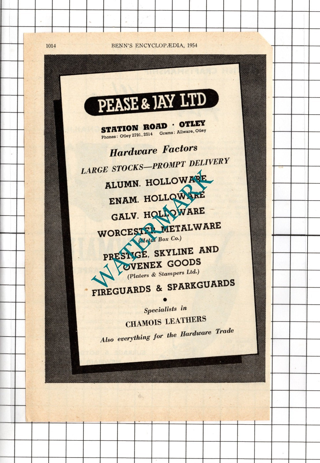 Burrage & Boyde Ltd Northampton Newmaid / Pease &Jay Ltd Otley - 1954 Advert