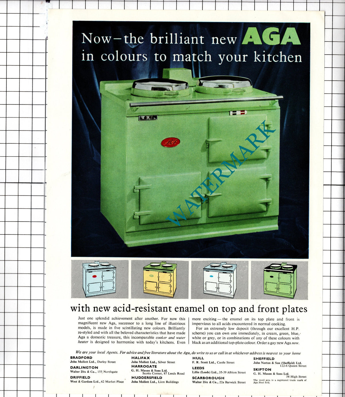 Aga Advert  - 1957  Advert