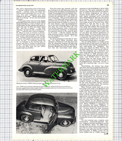 Morris Minor Car - 1978 Article / Print
