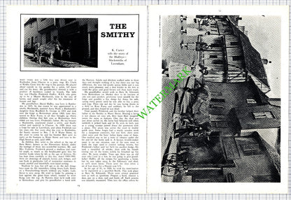 Huffey's Forge Lavenham Suffolk Charles Huffey B Deacon Carpenter  -1975 Article