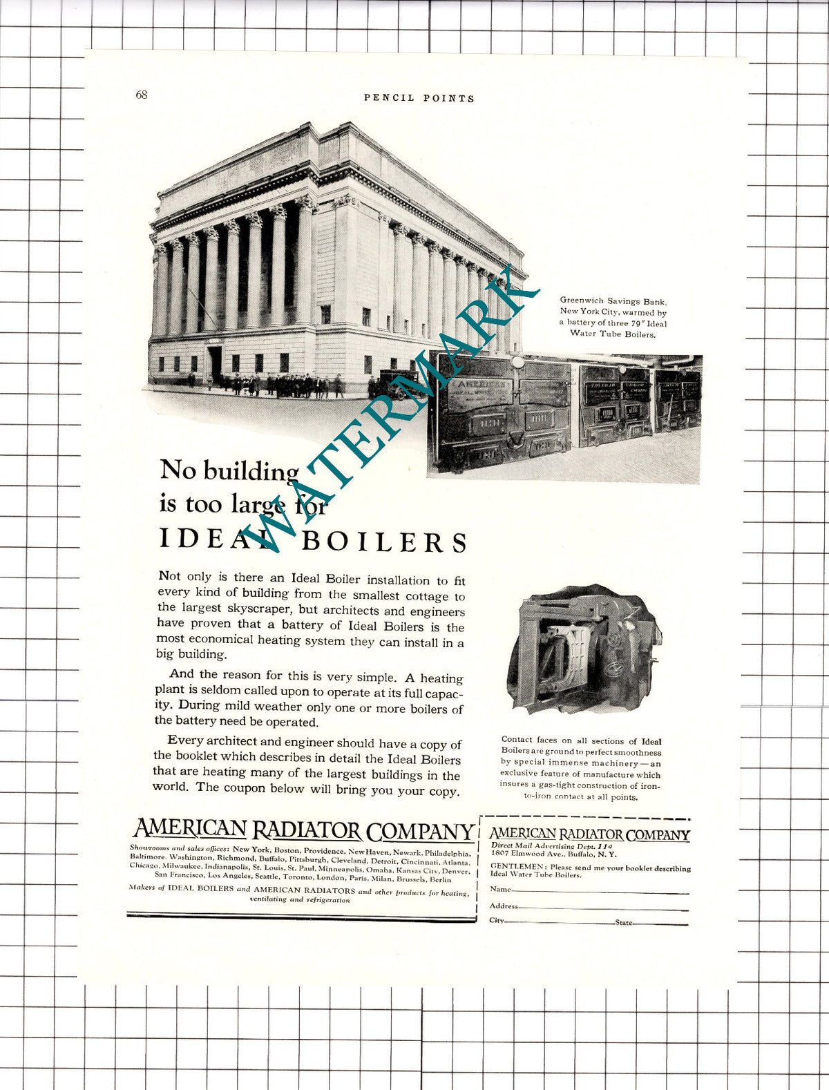 Greenwich Savings Bank New York / Southwestern Bell St Louis  1926 Advert/ Print