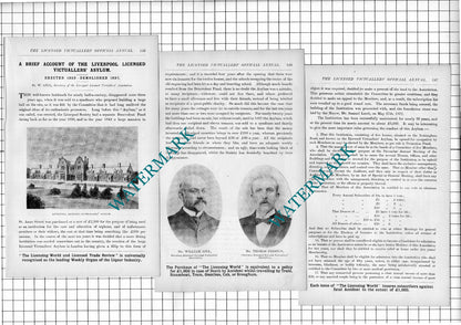 Liverpool Licenced Victuallers Asylum Derby Vessey Jerram -1902 Article