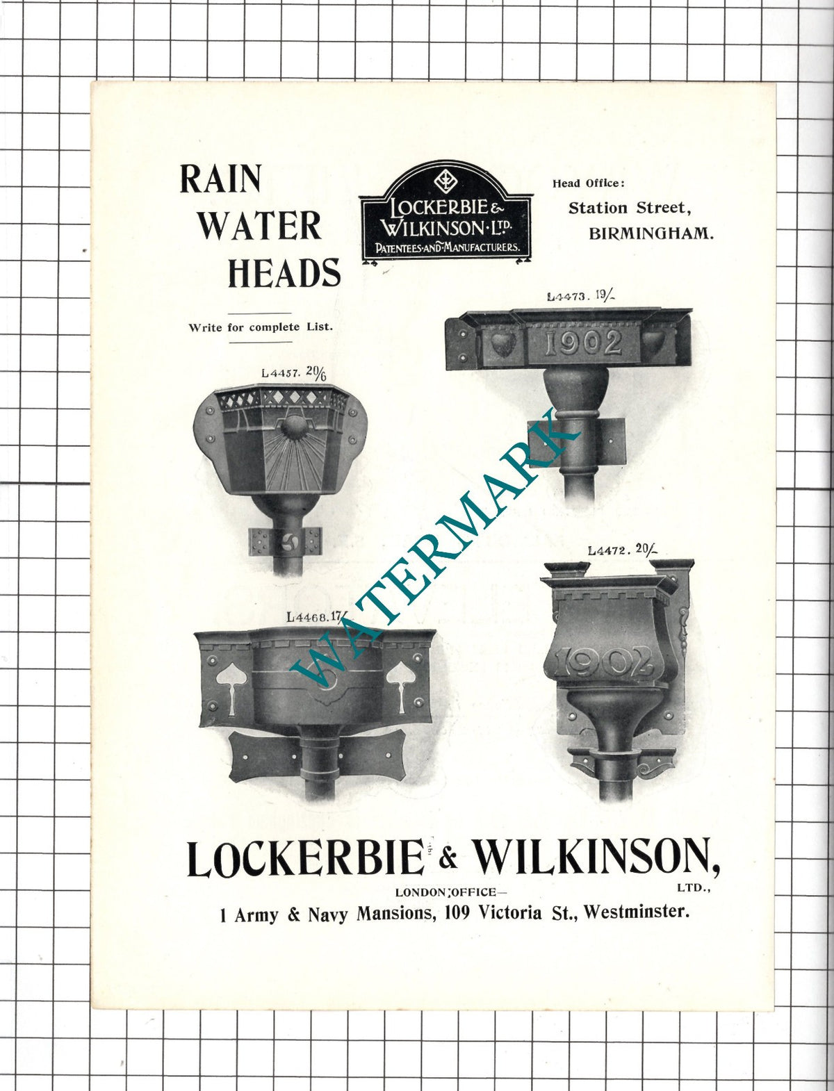 Lockerbie & Wilkinson Ltd London / Waygood Lifts  Otis Elevators - 1903 Advert