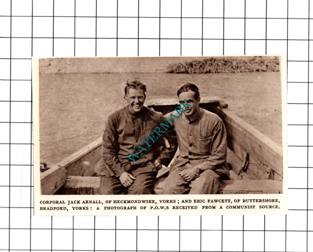 Jack Arnall Heckmondwike Yorkshire Eric Fawcett Buttershaw - 1952 SMALL Cutting