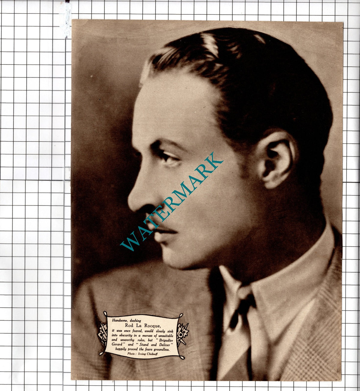 Greta Garbo Actress / Rod La Rocque Actor - 1929 Clipping