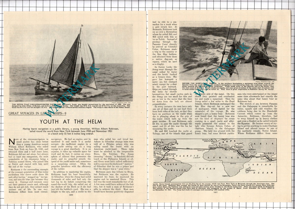 William Albert Robinson Sailor - c.1940's Article