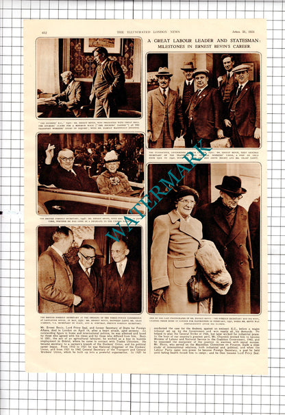 Mr Ernest BEVIN  Obituary - 1951 Article
