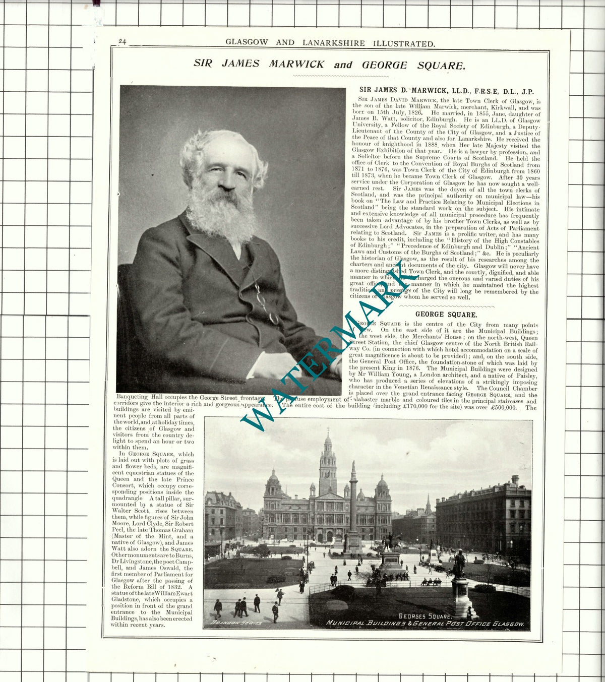 Sir Hector Cameron Royal Infirmary Glasgow / Sir James Marwick - 1904 Article