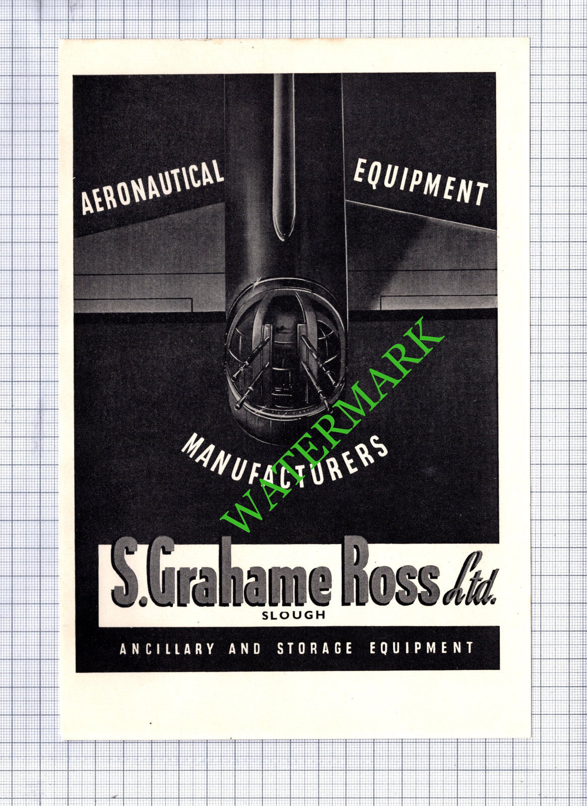 S Grahame Ross Ltd Slough / Morris & Ingram London ADVERT - 1942 Cutting / Print