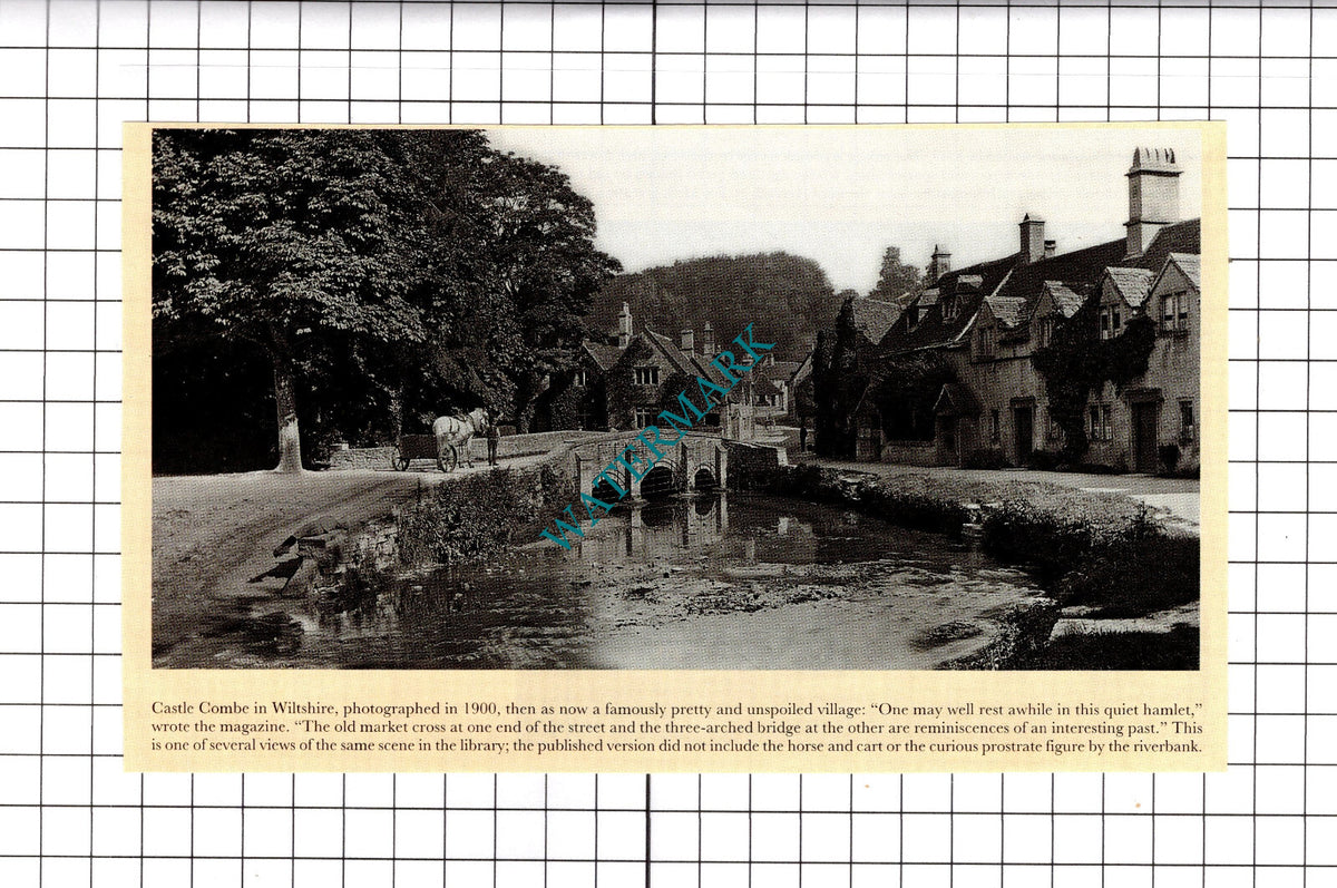Castle Combe Wiltshire  - 1994 Small Clipping