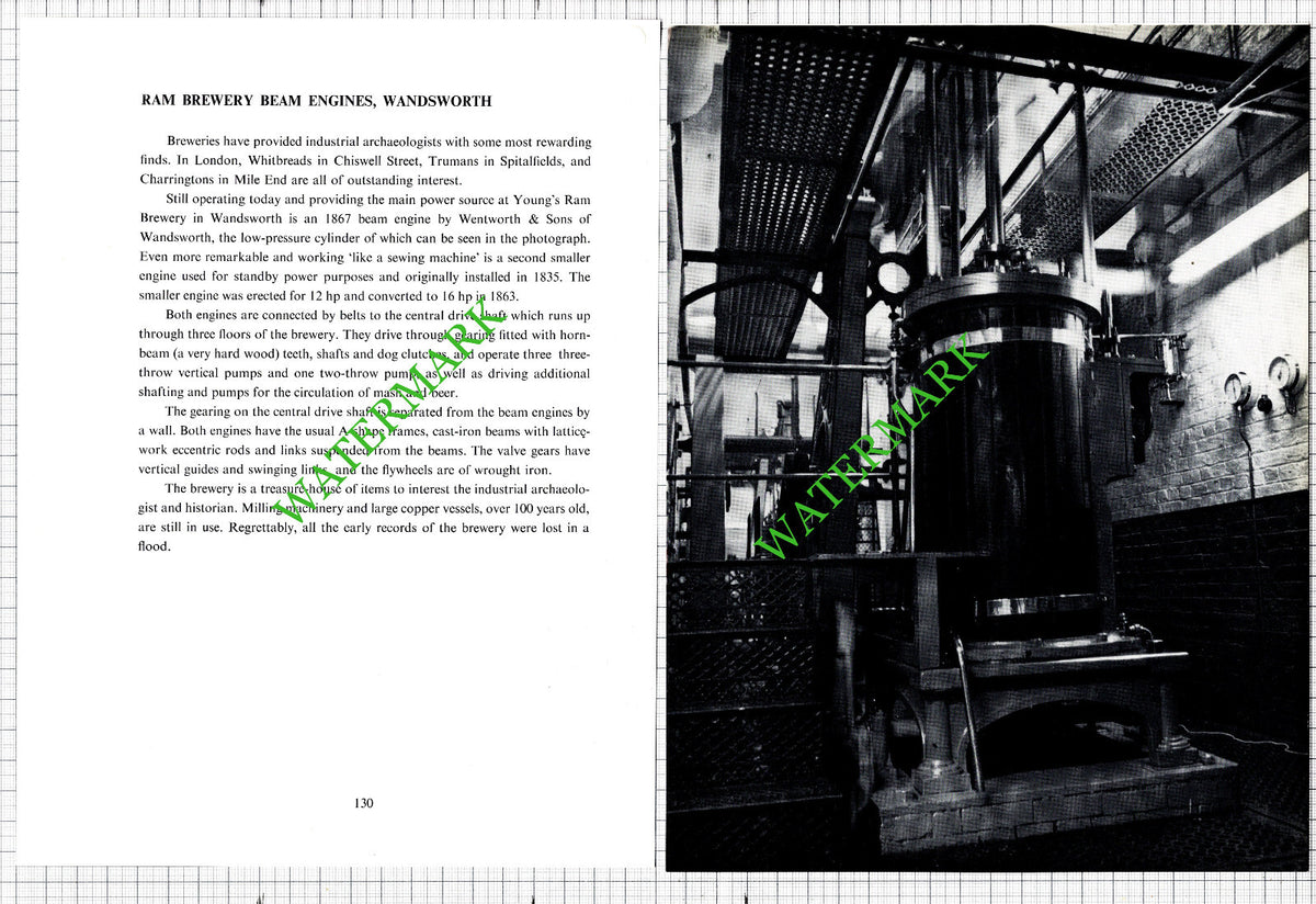 Ram Brewery Beam Engines Wandsworth London  -  Two-Part Cutting  1967