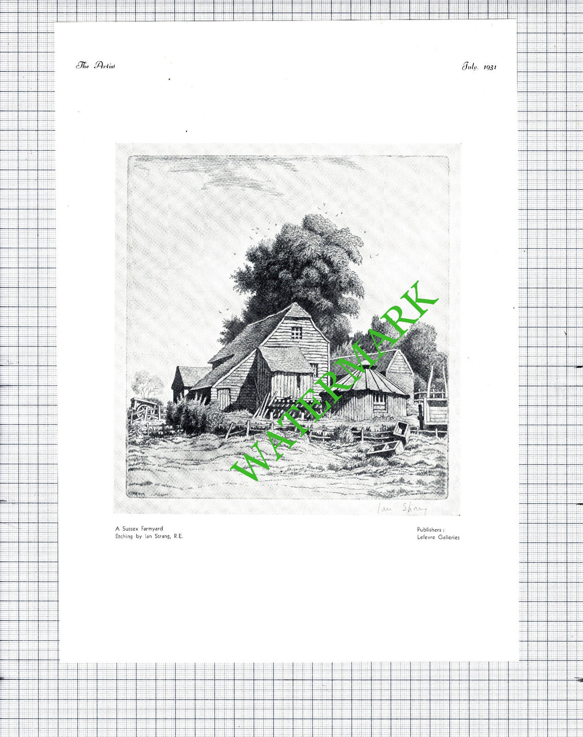 Farmyard Farm Adrian Hill Ian Strang Littlejohns  - 1930s Cutting / Print X 3