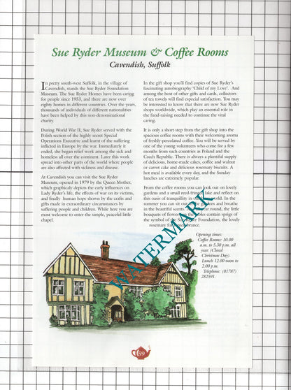 Corn-Craft Monks Eleigh Royston Gage Sue Ryder Cavendish Suffolk - c.2001 Advert