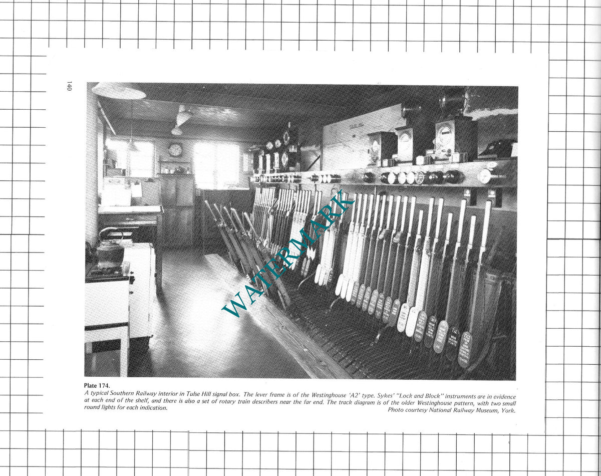 Tulse Hill Railway Signal Box Southern Railway    - 1970s Clipping / Print