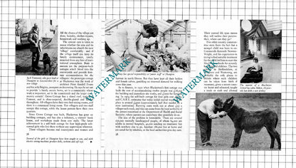 Blackerton Village Peter Forbes Shangton CARE   - 1975 Article / Print