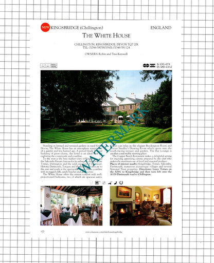 Swinside Lodge Hotel Newlands Keswick The White House Chillington  -2001 Cutting