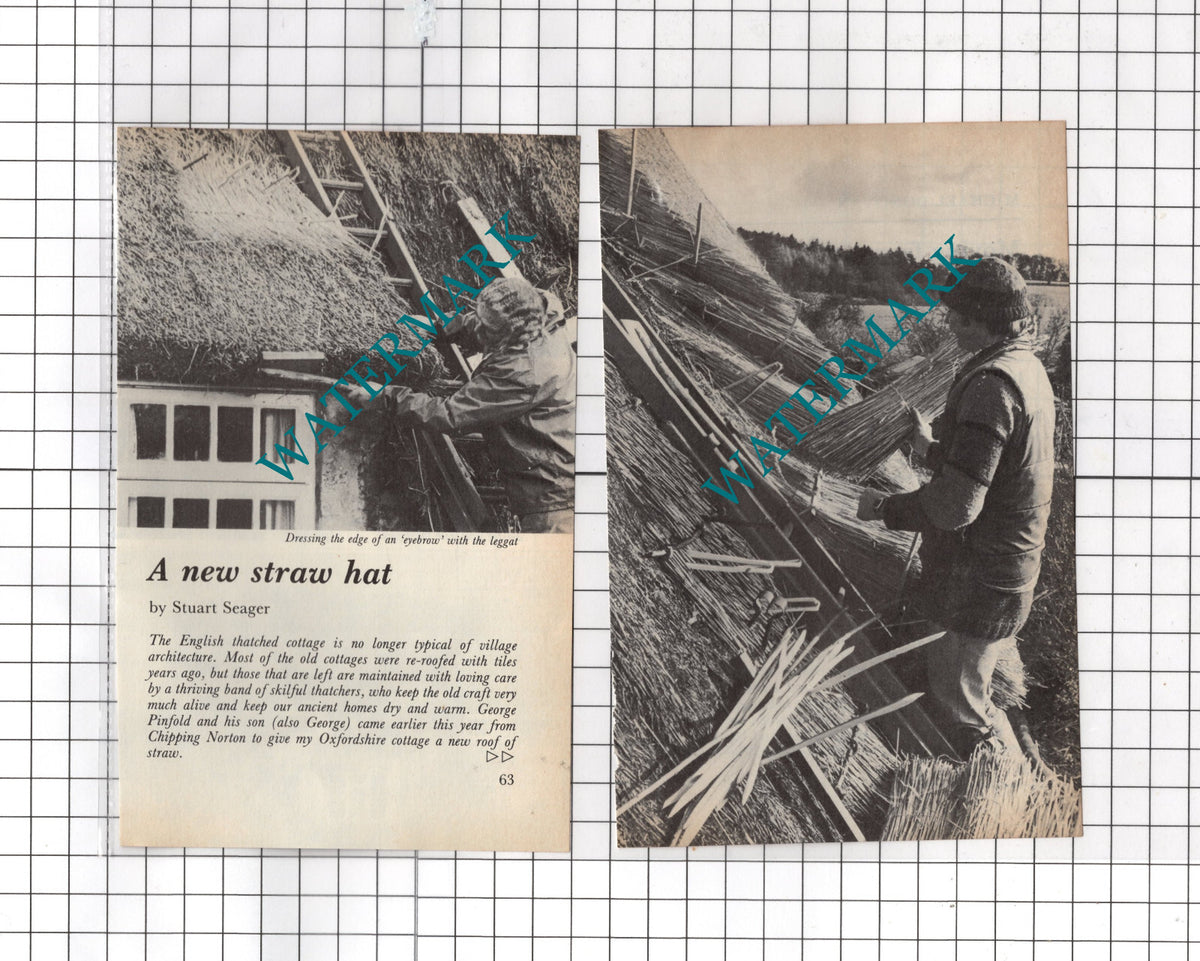 George Pinfold Thatcher  Chipping Norton - 1983 Small Article
