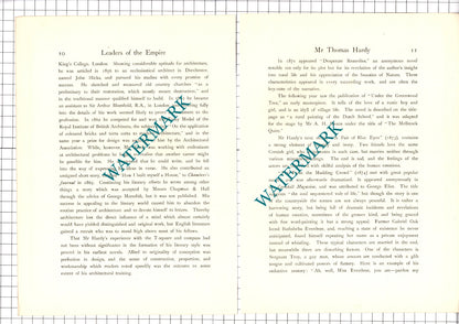 Mr Thomas Hardy Novelist  - 1920's Article / Print