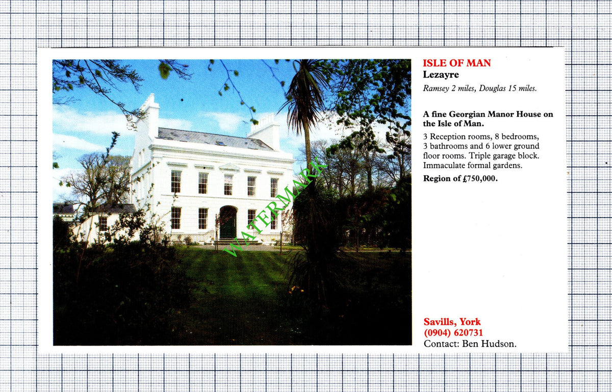Lezayre Isle Of Man Sale Advert - 1991 Cutting