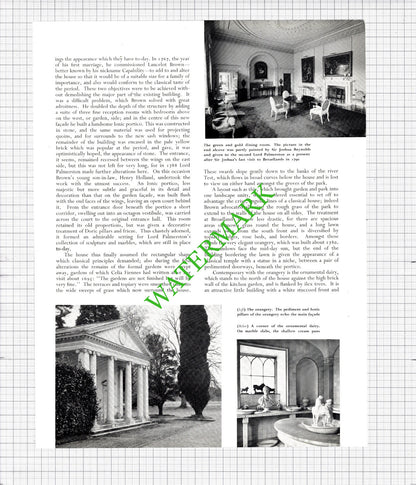 Broadlands Hampshire Earl and Countess Mountbatten Palmerston  c.1956 Article