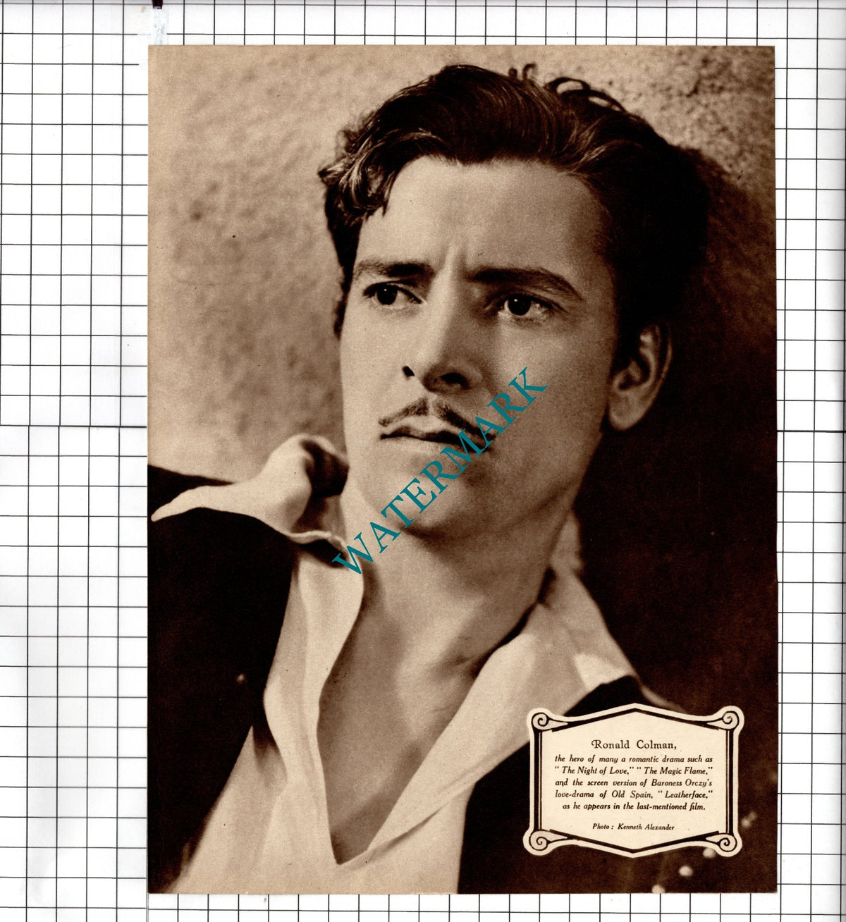 Ronald Colman Actor /  Betty Balfour Actress   - 1929 Clipping