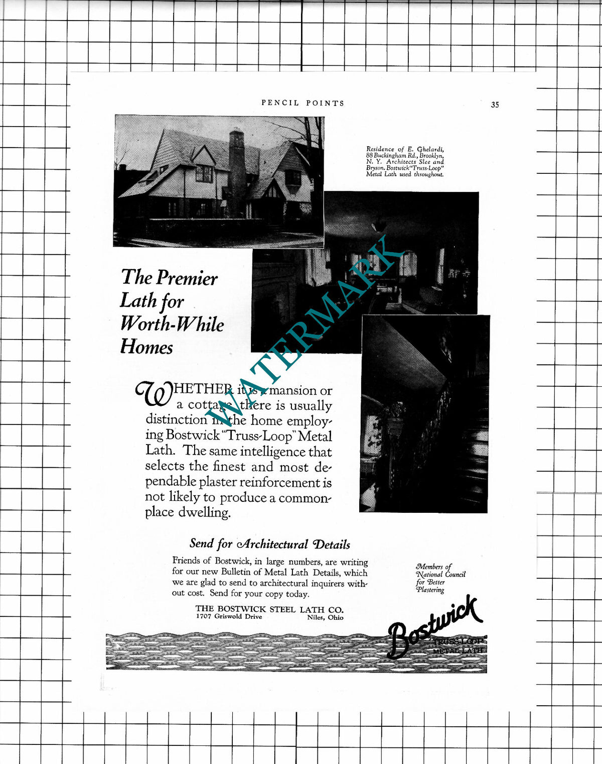 E Ghelardi Brooklyn New York Slee Bryson Bostwick Advert - 1927 Clipping / Print