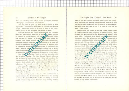 General Louis Botha  - c.1920 Print / Article