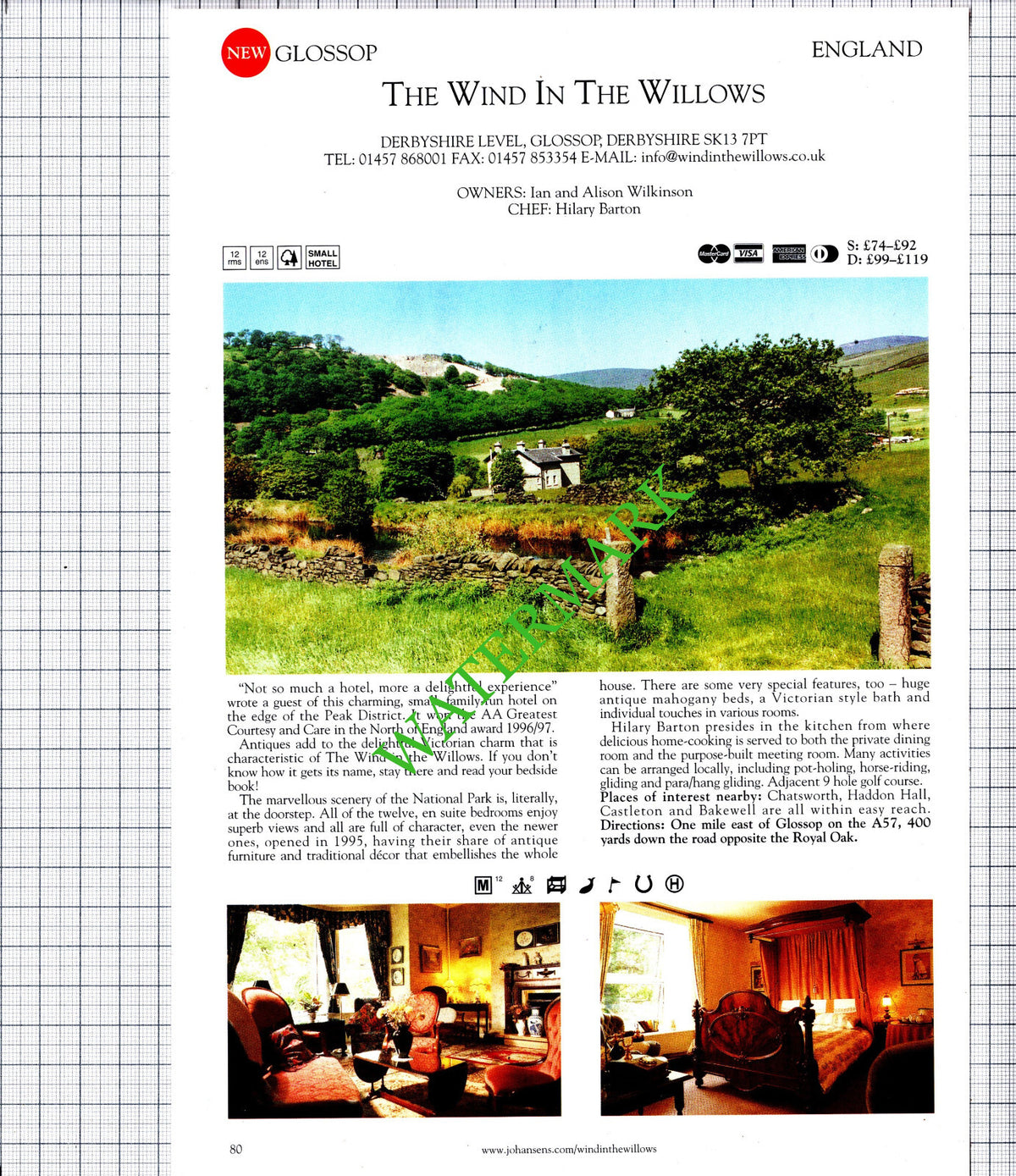 Stanhill Court Hotel Charlwood Surrey Wind In The Willows Glossop - 2001 Cutting